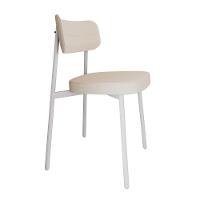 Conjunto 4 Cadeiras De Jantar Alloa Corriente Palha - Est. Branca Corriente Palha - 2