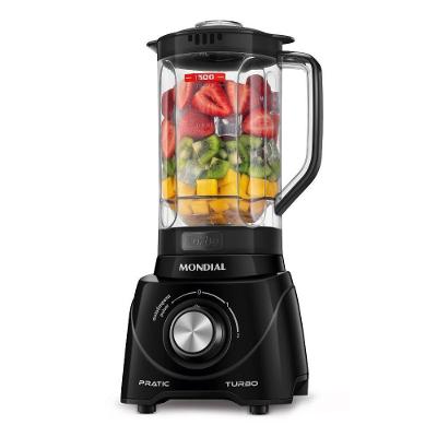 Liquidificador Mondial L-98-B 550W 2,1L com Pulsar Autolimpeza 2 Velocidades Preto 110V