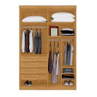Guarda Roupa 4 Portas E 4 Gavetas Lages Naturalle - 4