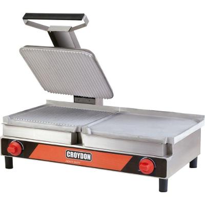 Sanduicheira Eletrica Conjugada Chapa Estriada Com Prensa Sace2 Croydon 220v