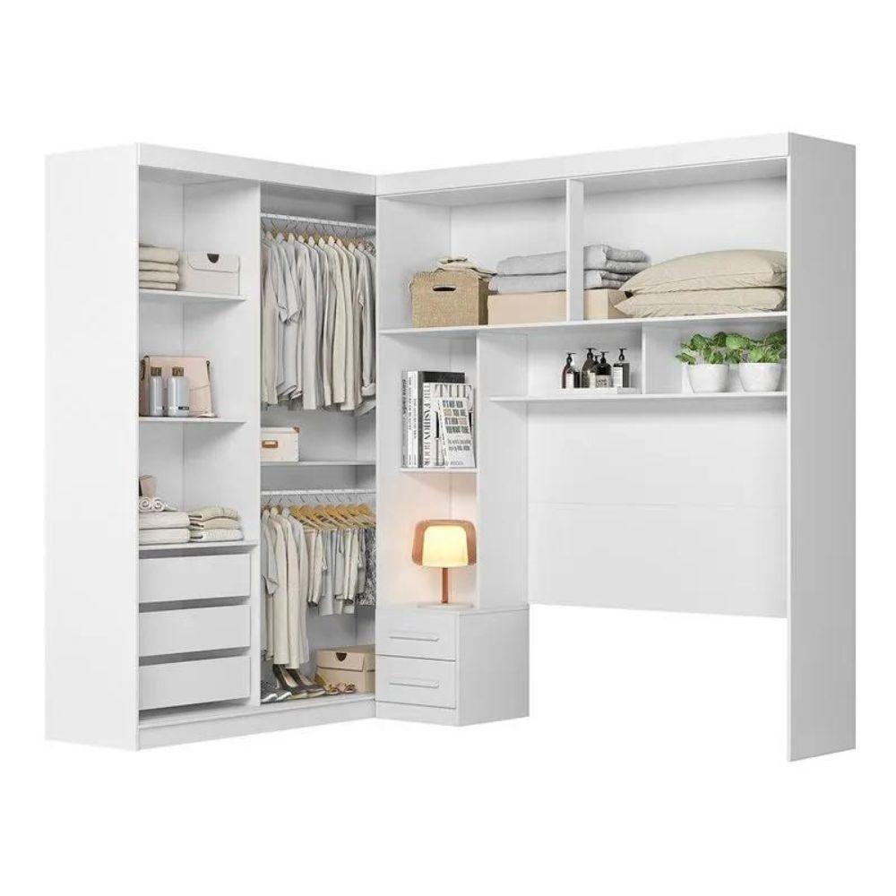Quarto Modulado Moval Florenca Flex Branco - 4