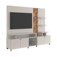 Painel Prateleira Cuba Off White Perolizado-jequitiba - 3