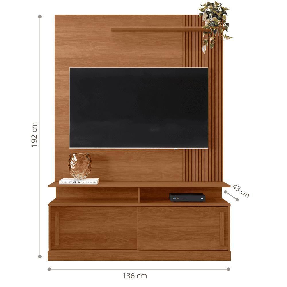 Painel Tv Nicaragua Jequitiba Ripado 3d - 2