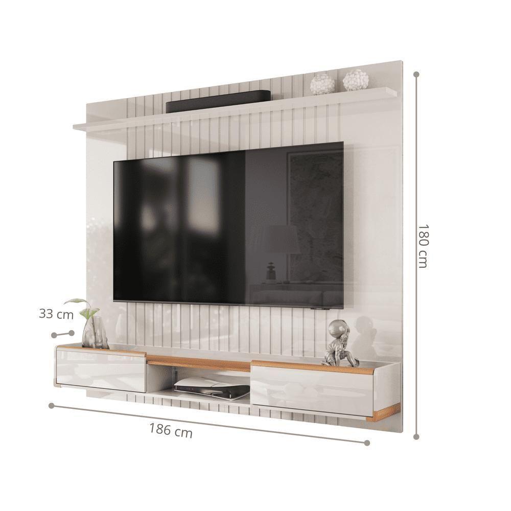 Painel Bancada Arabia Off White Perolizado-jequitiba - 2