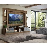 Rack com Painel Tv 65 Portas com Espelho Oslo Madeirado - 6