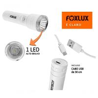 Mini Lanterna Recarregável 1 Led 2 Níveis C/ Cabo Usb Foxlux - 8