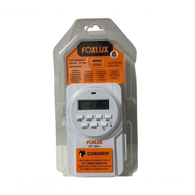 Timer Temporizador Programador Digital Bivolt Foxlux
