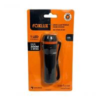 Lanterna 1 Led Foxlux Preta Mini Comzoon 4 Niveis Luz Branca - 1