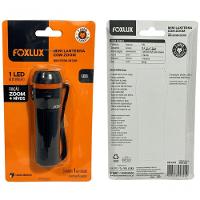 Lanterna 1 Led Foxlux Preta Mini Comzoon 4 Niveis Luz Branca - 3