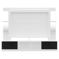 Rack com Painel Tv 65 Prateleiras com Espelho Oslo Branco - 1