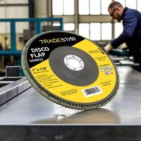 Disco Flap 180 Mm G40 Fibra Cônico Aço Tradestar - 3