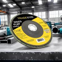 Disco Flap 180 Mm G40 Fibra Cônico Aço Tradestar - 9