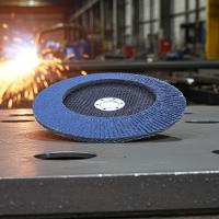 Disco Flap 180 Mm G50 Fibra Cônico Azul Aço E Inox Tradestar - 8