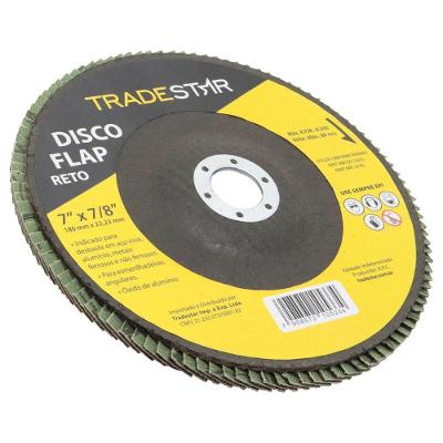 Disco Flap 180 Mm G60 Fibra Reto Aço Tradestar