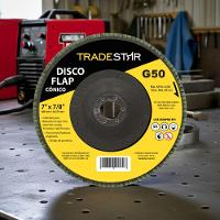 Disco Flap 180 Mm G50 Fibra Conico Aço Tradestar - 7