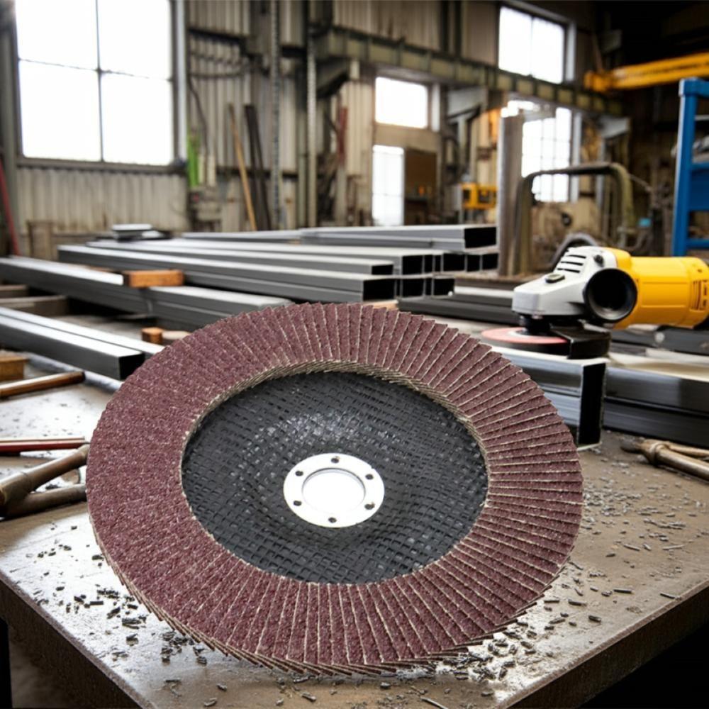 Disco Flap 180 Mm G100 Fibra Cônico Aço Tradestar - 3