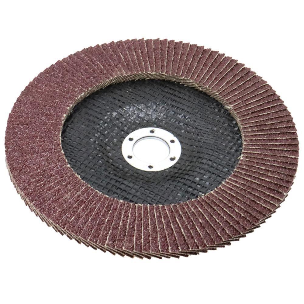 Disco Flap 180 Mm G100 Fibra Cônico Aço Tradestar - 8