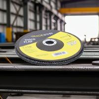 Disco Flap 180 Mm G120 Fibra Reto Azul Aço E Inox Tradestar