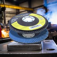 Flap Disc 115 Mm G40 Fibra Reto Azul Aço E Inox Tradestar - 9