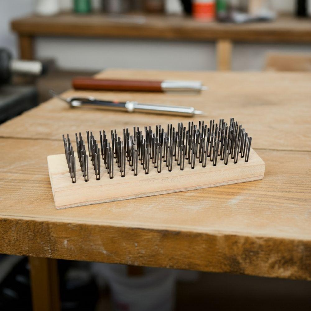 Escova Manual Aço 6 X 19 Cm Cepa Madeira Tradestar - 5