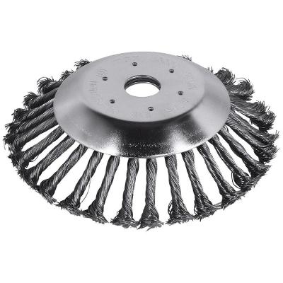 Escova Circular 8'' Aço Torcido Para Roçadeira Tradestar