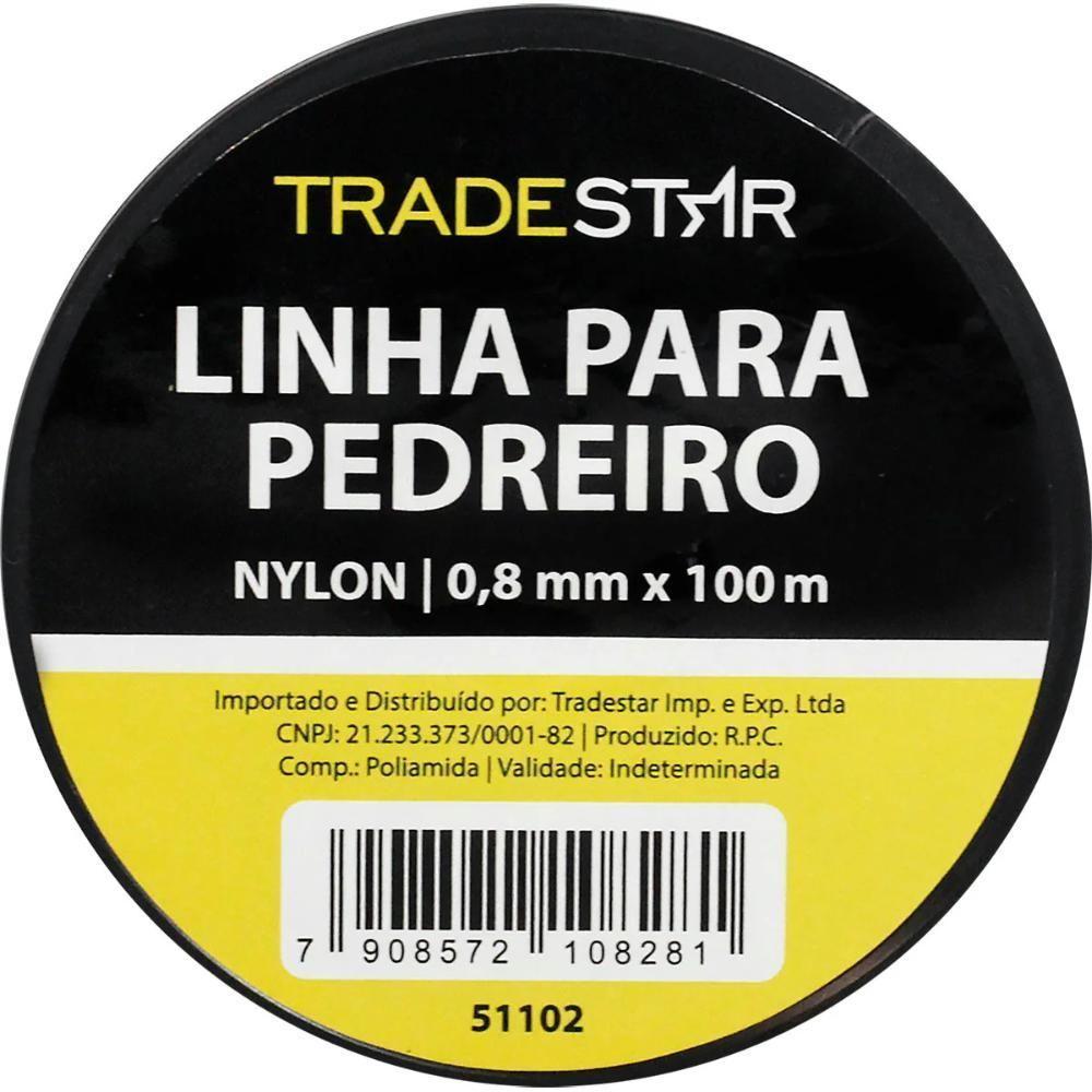 Linha Pedreiro Nylon 0,8 Mm 100 Metros Transparente Tradestar - 5