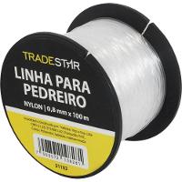 Linha Pedreiro Nylon 0,8 Mm 100 Metros Transparente Tradestar - 2