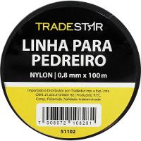 Linha Pedreiro Nylon 0,8 Mm 100 Metros Transparente Tradestar - 5