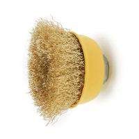 Escova Copo 2.1/2'' Aço Carbono Ondulado Rosca M14 Tradestar - 3