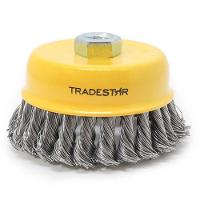 Escova Copo 2.1/2'' Aço Torcido Rosca M14 Tradestar - 1