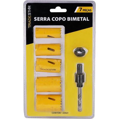 Jogo Serra Copo 22 - 35 Mm 7 Peças Bimetal Tradestar