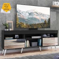 Rack Retrô Com Espelho Para Tv Até 65´´ Com 2 Portas - 6