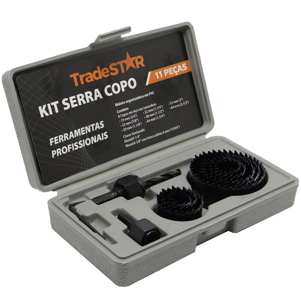 Jogo Serra Copo 19 - 64 Mm Aço Carbono Tradestar - 1