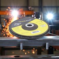 Disco Flap 180 Mm G80 Fibra Reto Azul Aço E Inox Tradestar - 6