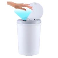 Lixeira Automatica 9 Litros Com Sensor Abertura Grande Banheiro E Cozinha Branca Luxo - 2