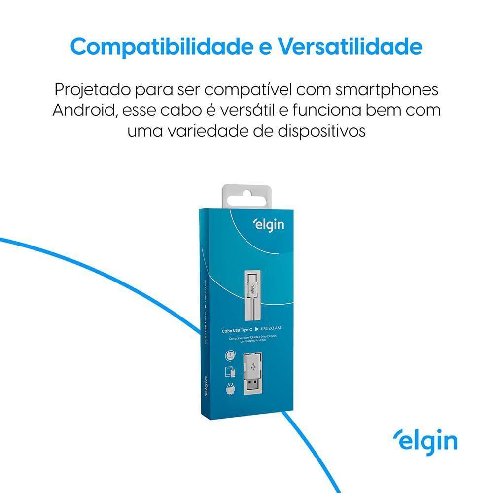 Cabo Usb-C 1 Metro Compatível Com Ios E Android - 5