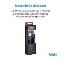 Cabo Usb 2.0 Lightning Nylon Preto 1,5m 480mbps Compatível Com Aparelhos Apple - 5