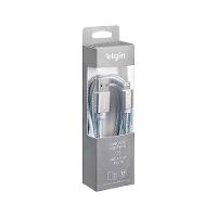 Cabo Usb 2.0 Lightning Nylon Cinza 1,5m 480mbps Compatível Com Aparelhos Apple - 2