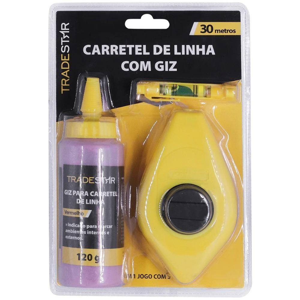 Carretel De Linha Com Giz 30 Metros Tradestar - 1