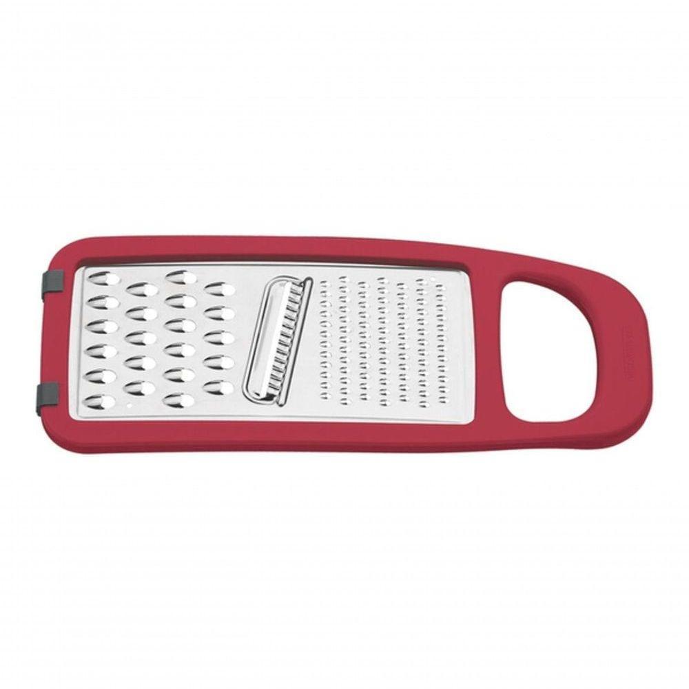 Ralador Tramontina Utilitá Em Aço Inox E Com Base Emborrachada Vermelho - 1