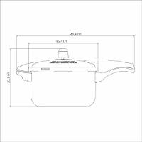Panela De Pressão Tramontina Vancouver Effrect Alumínio Com Revestimento Antiaderente Preto 24cm 6 Litros - 5