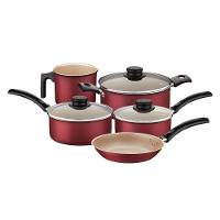 Jogo De Panelas Tramontina Turim Antiaderente 5 Peças Vermelho - 1