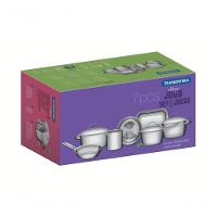 Jogo De Panelas Tramontina Allegra Em Aço Inox 7 Peças - 3