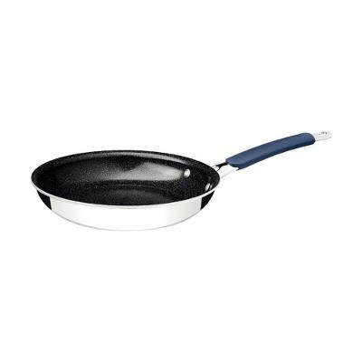 Frigideira Tramontina Romagna Aço Inox E Alumínio 25cm Com Revestimento Cerâmico Black Stone