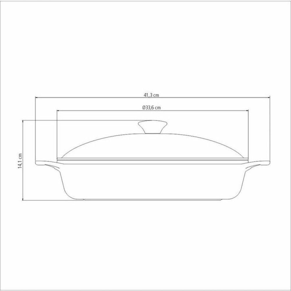Frigideira Tramontina Lyon Em Alumínio Com Revestimento Starflon Azul Elementar 32cm - 3