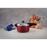 Panela De Pressão Tramontina Vancouver Effrect Alumínio Com Revestimento Antiaderente Vermelho 24cm 6 Litros - 3