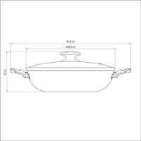 Wok Tramontina Loreto 28cm Em Alumínio Revestimento Antiaderente E Tampa De Vidro Vermelha - 3