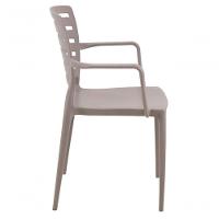 Cadeira Tramontina Sofia Com Encosto Horizontal E Braços Camurça - 2