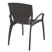 Cadeira Tramontina Clarice Summa Com Braços Marrom - 3