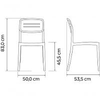 Cadeira Tramontina Amélia Em Polipropileno Grafite - 4